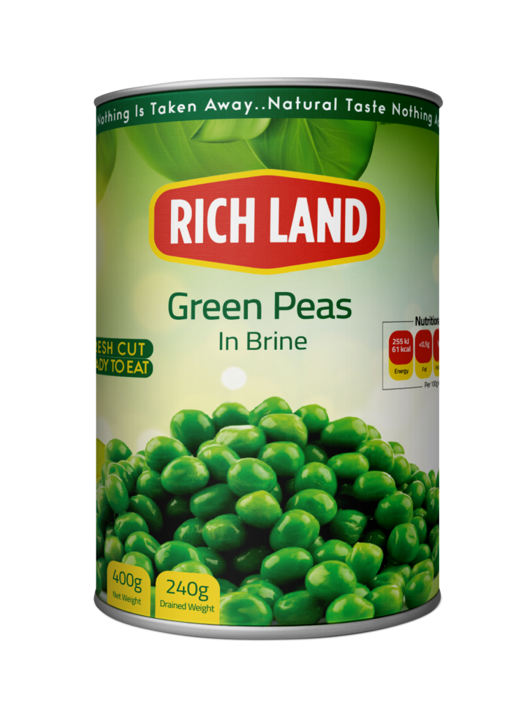 Green Peas in Brine - Rich Land