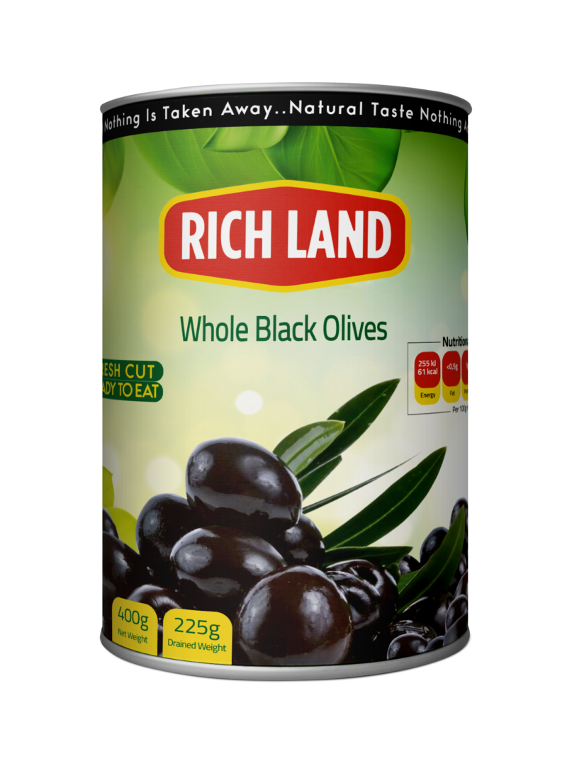 Whole Black Olives Rich Land